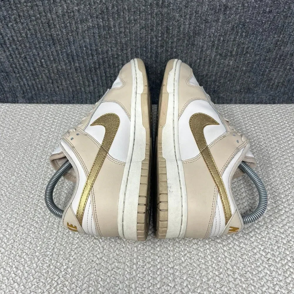 Nike Dunk Low Phantom Metallic Gold White Shoes Sneakers Women’s 7.5 DX5930-001